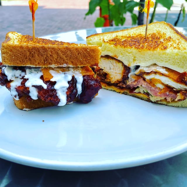 Sweet Crispy Chicken BBQ Melt.