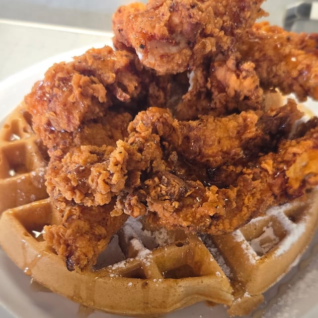 What the Cluck & Waffles.