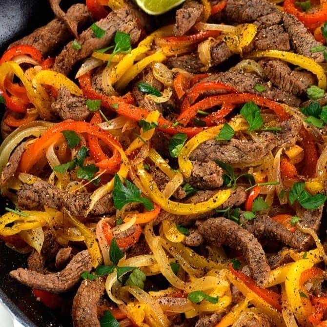 Steak Fajitas.