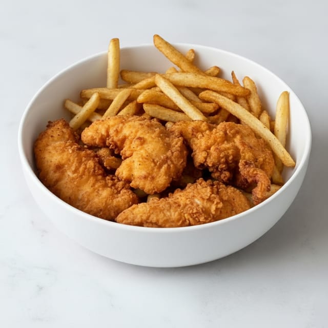 Hand Breaded Chicken Tender Combo.