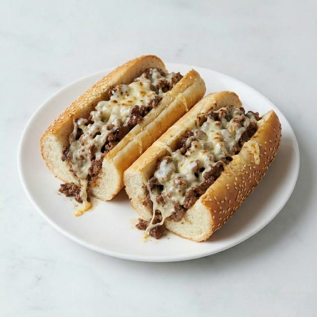 100% RIBEYE CHEESESTEAK.