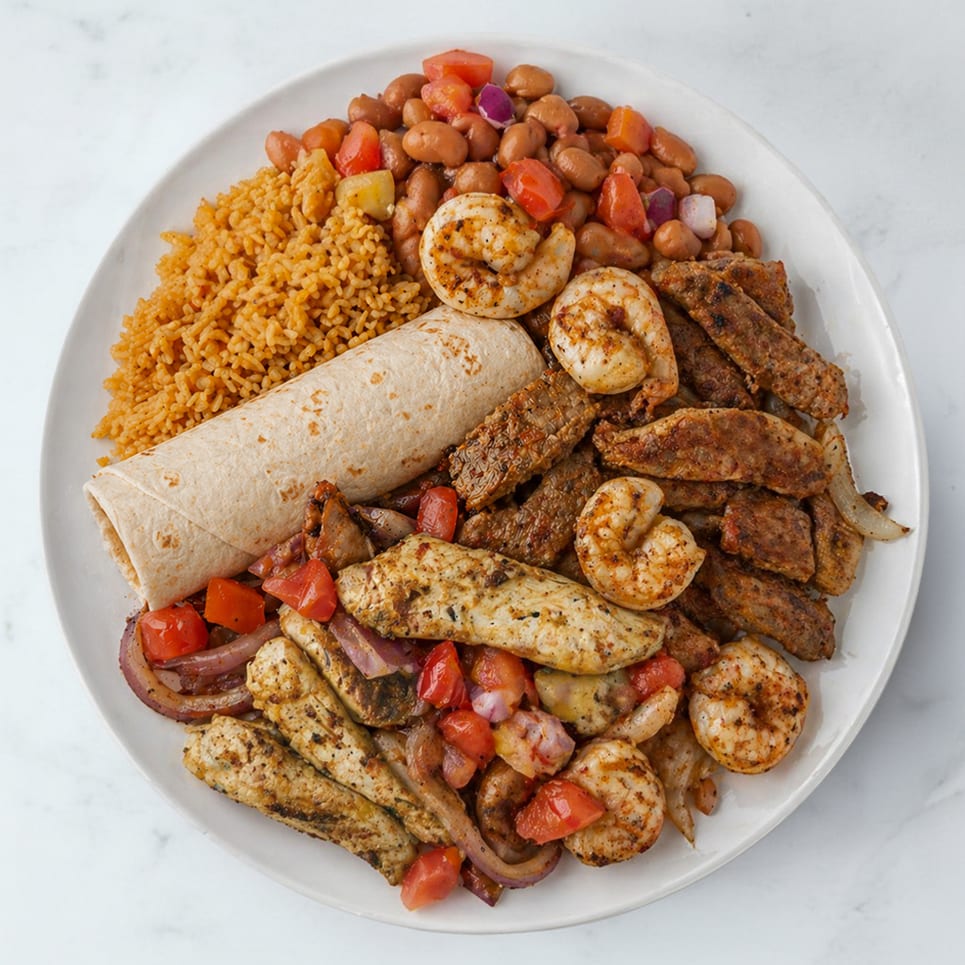 Trio Fajitas.