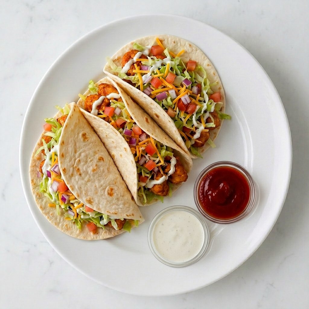 Buffalo Chicken Tacos.
