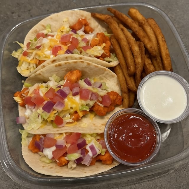 Buffalo Chx Tacos.