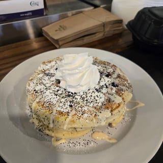 Blueberry Lemon Poppy Seed Pancakes